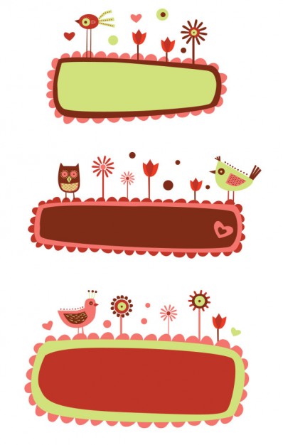 cute cartoon illustration banner for texture