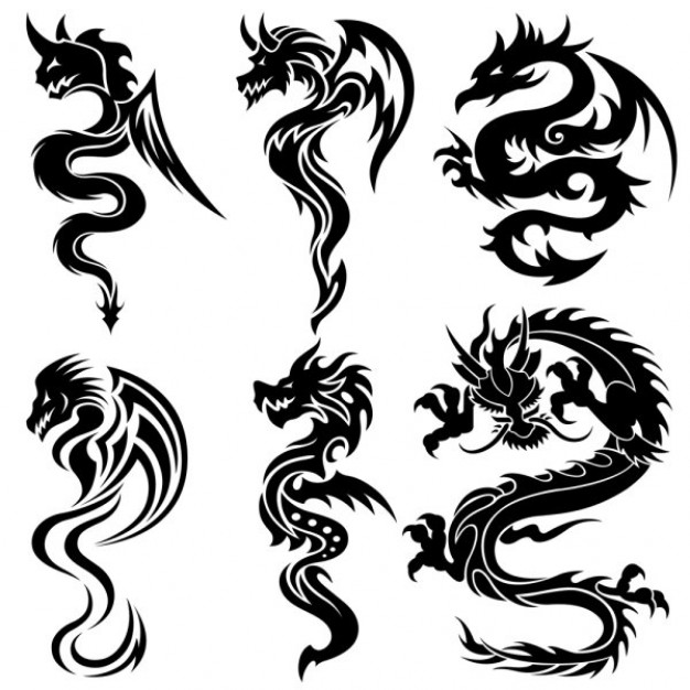 dragon or long shaped patterns