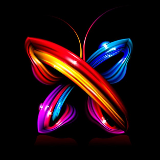 dynamic brilliant abstract butterflies material in color