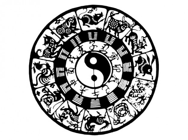black and white zodiac cycle