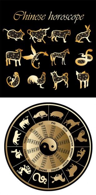 chinese twelve zodiac with tai chi set