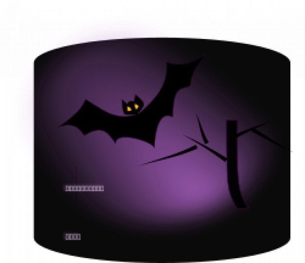 bat flying night sky for halloween design