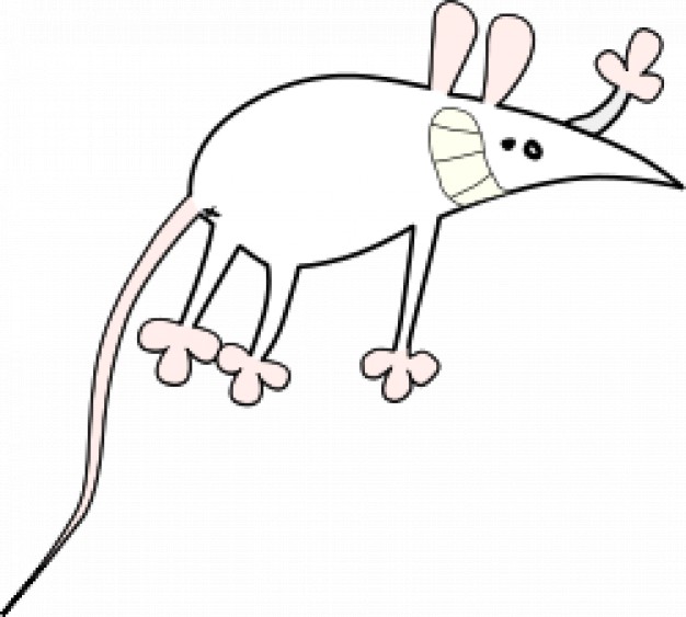 mouse flying in doodle