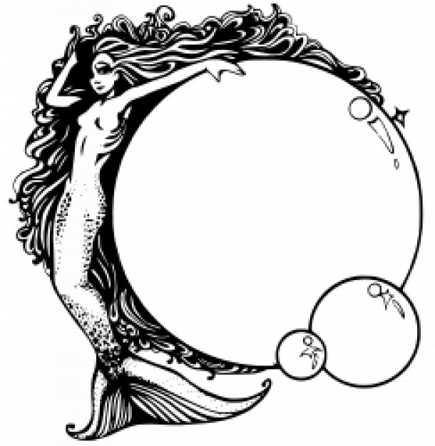 mermaid with bubbles in mythology