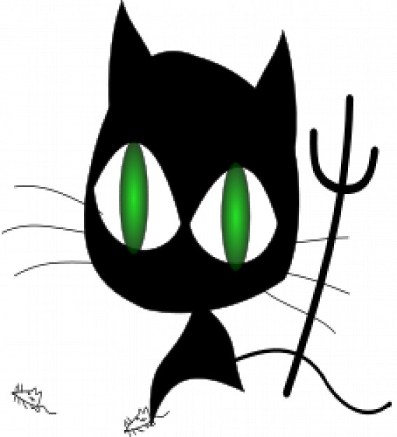 Black Felix The Cat Having A Walk And Thinking Download Free Animal Vectors