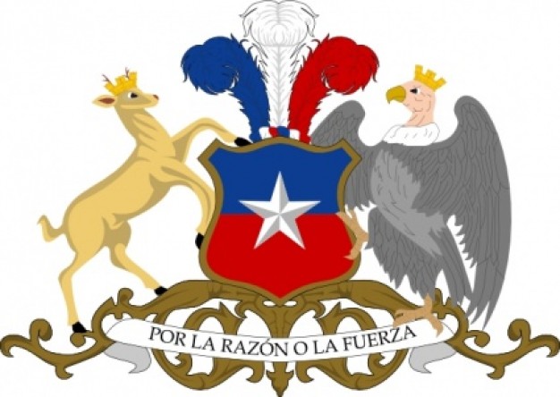 deer hawk coat of arms of chile clip art