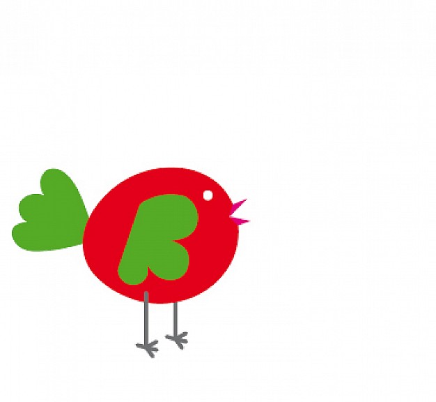 chicken or bird doodle in color