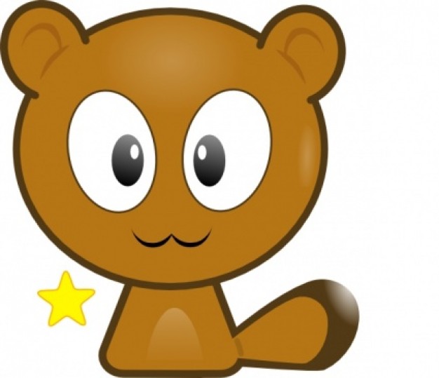 funny brown cat clip art