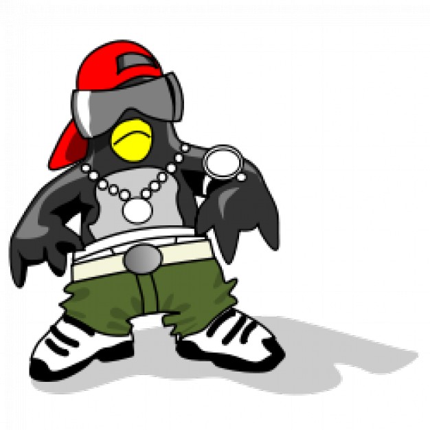 funny hip hop tux with armor
