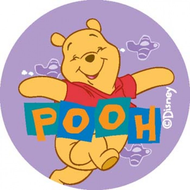 pooh with White background