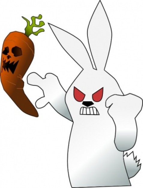 mad rabbit and mad carrot clip art