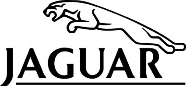 jaguar car logo with White background