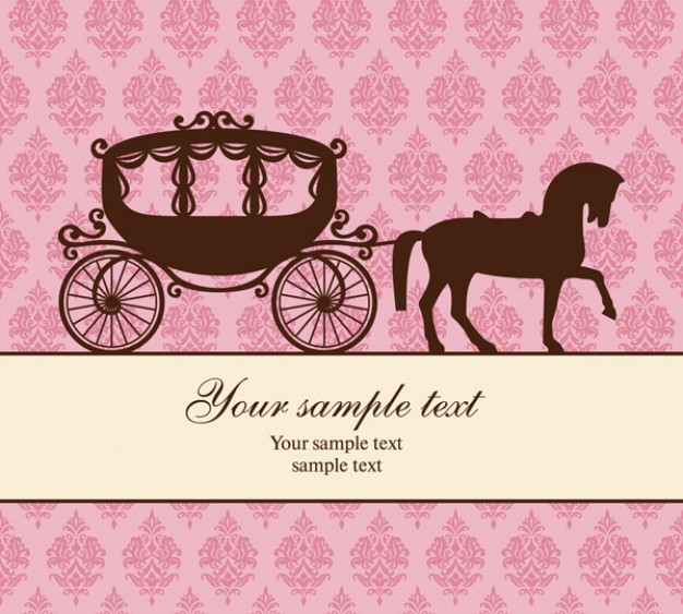 pattern mate with carriage and the trend background