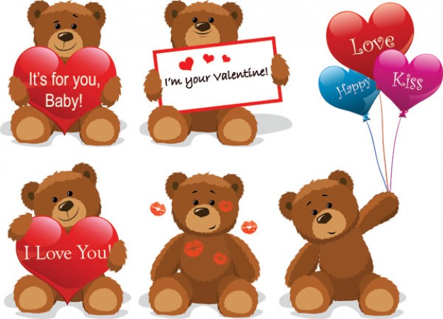 teddy bear material for affection texture in heart figure