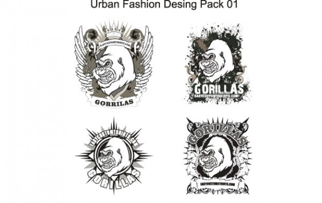 urban fashion design with Roaring Gorilla