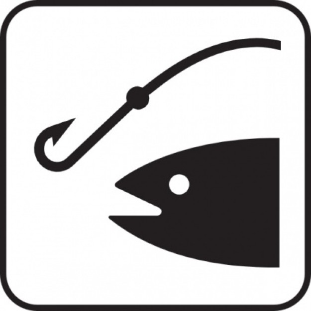 fishing logo clip art with white background