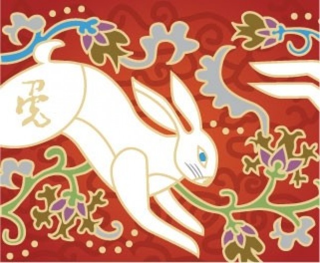 cute white hare of jade-the art of leaf of jade-the