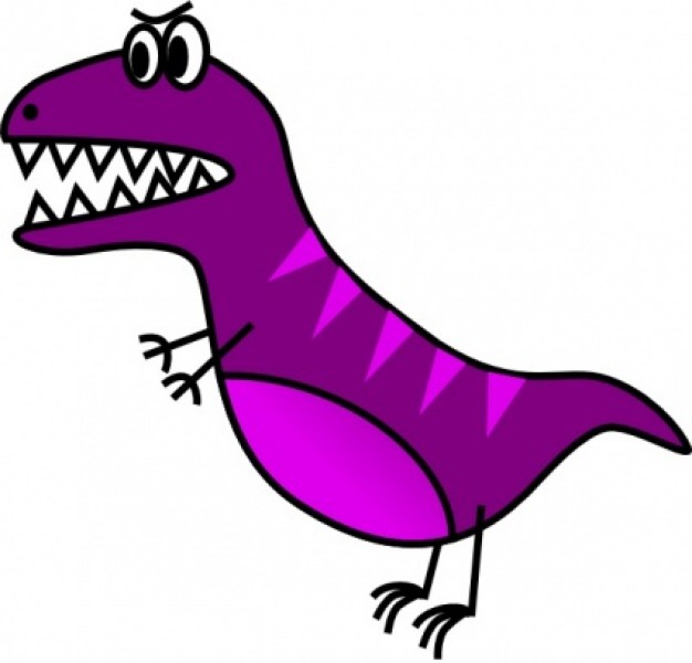 purple Jazzynico Dino Simple doodle clip art