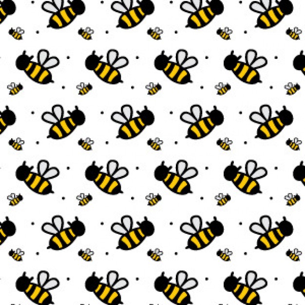 A Cute Bee Seamless Illustrator Pattern