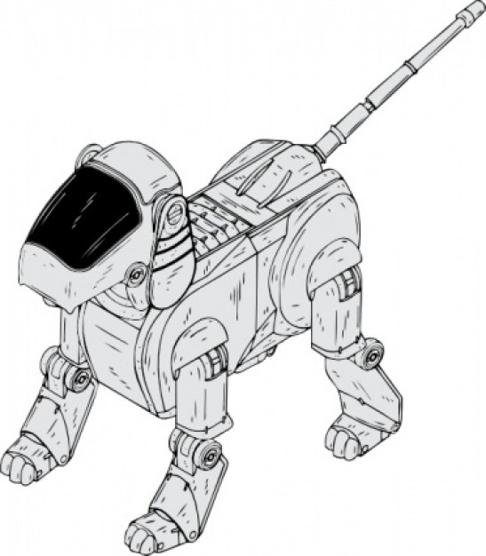 Robot Dog clip art