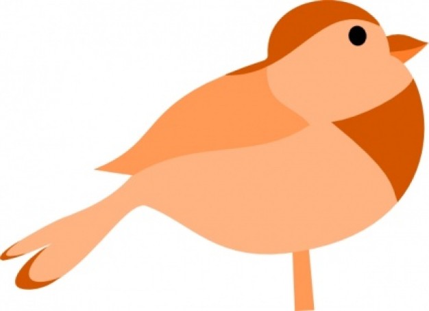 Little fat Bird clip art