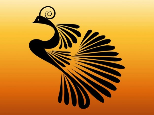 Chinese mystical bird phoenix of mythology creature