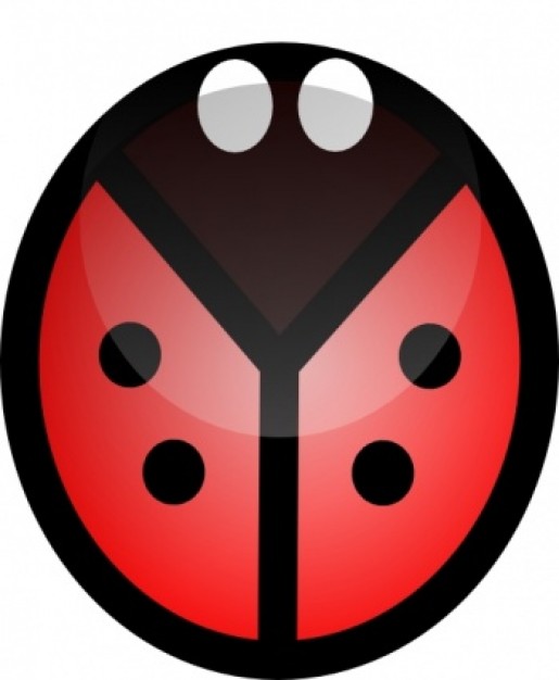 ladybug legless with four black spots