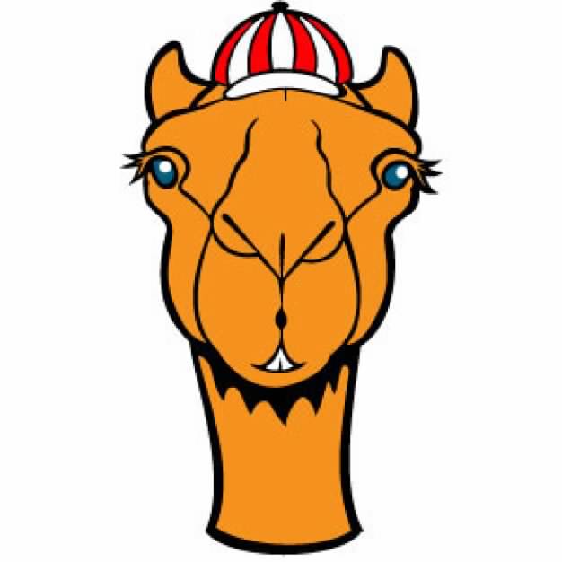 yellow brown Camel head With Hat