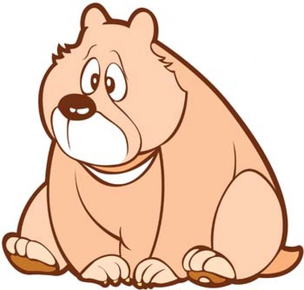 sad brown Bear