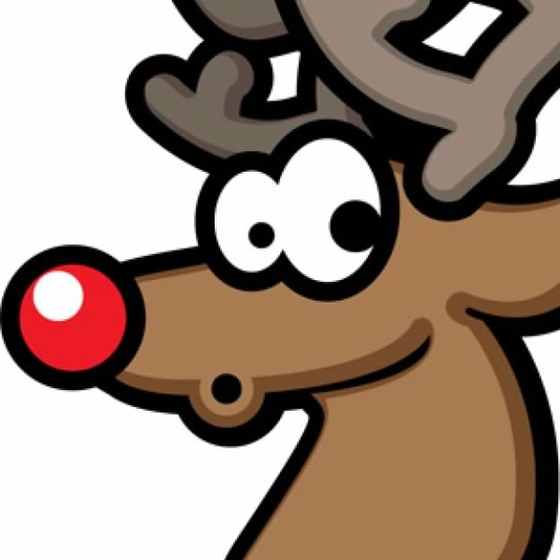 Rudolph character like mouse on mouse back