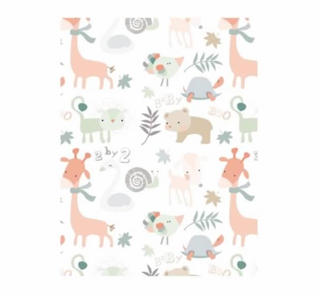 animals pattern with giraffe bear dog turtle background