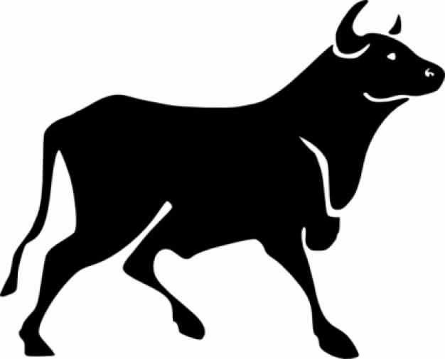 Bull clip art in side view
