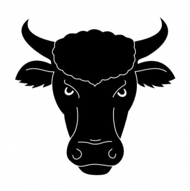 bull head for wipp coat of arms clip art