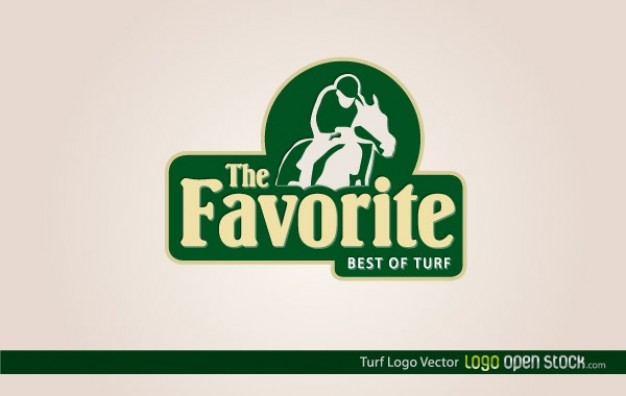 turf product logo with horseman