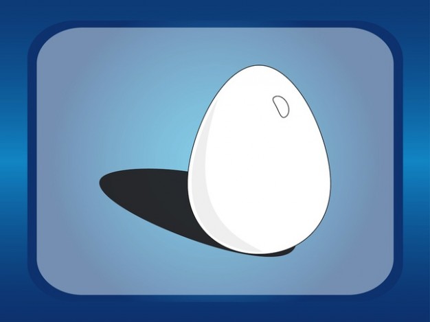 cartoon Egg and shadow icook book illustration vector