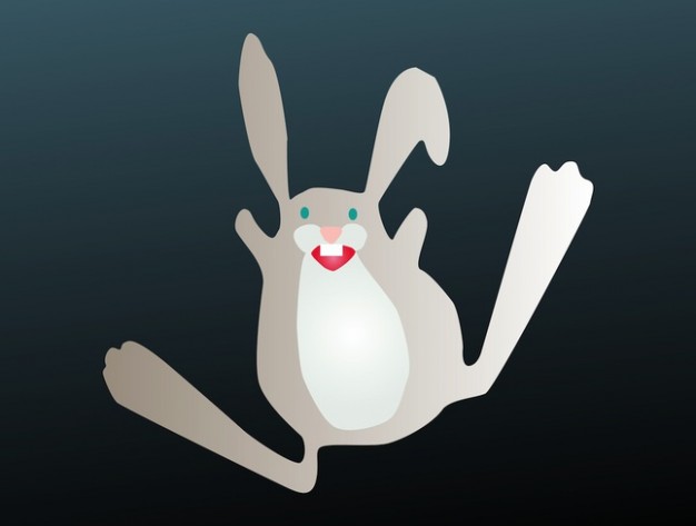 cartoon rabbit character vector