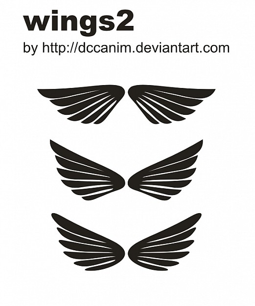 dccanim wings set with White background