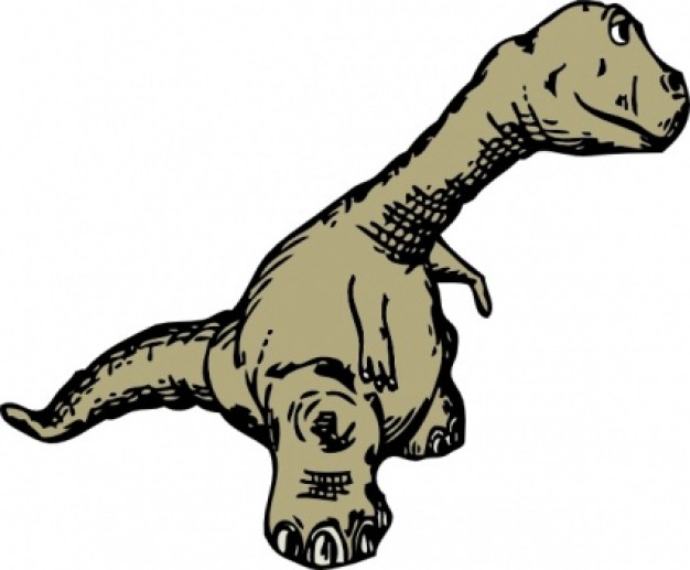 dinosaur side view clip art with white background