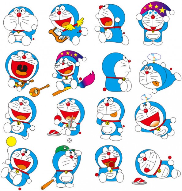 Doraemon character Dora A Dream of vector material