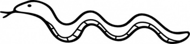 simple Snake doodle clip art