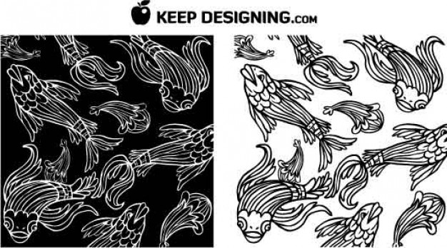 Fish Vectors Design of Clip Art Graphics for Wallpaper