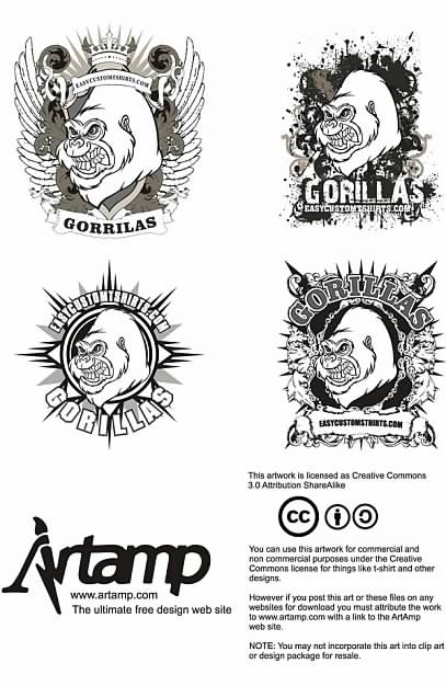 Free Urban Fashion Amazing Design set with Gorilla