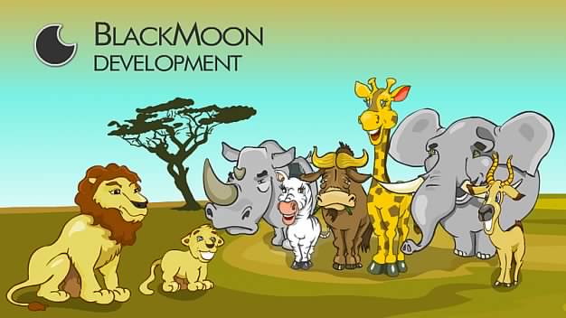 Free vector african animals set of the king lion
