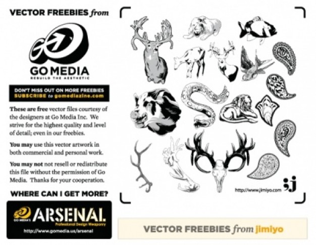freebie from jimiyo animals with White background