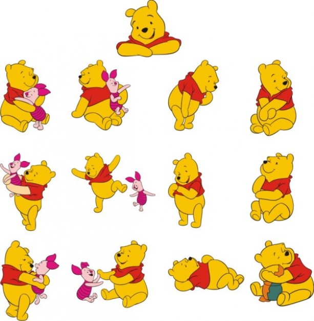 winnie bear with the pooh material
