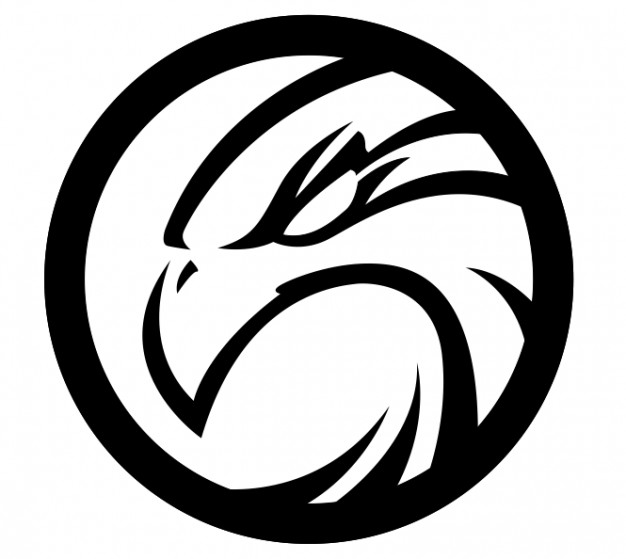 hawk logo with black circle