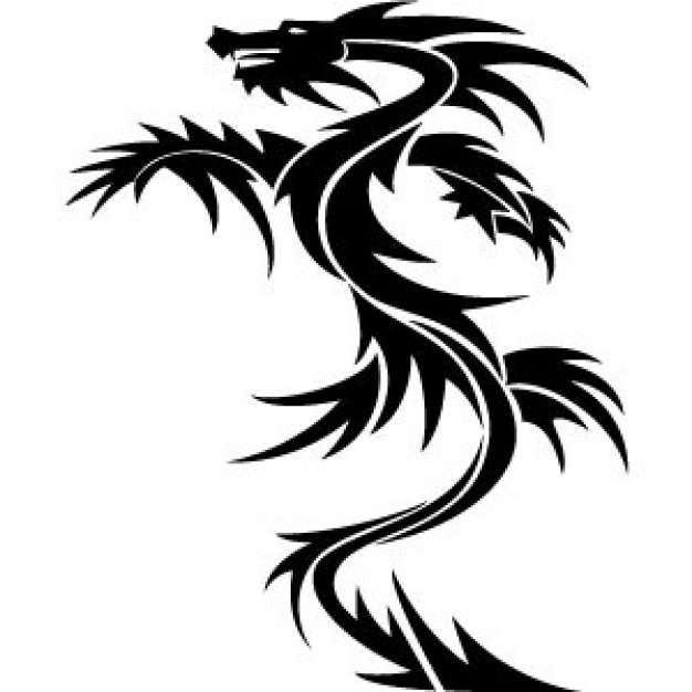 Dragon with white background