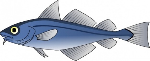 simple Fish clip art with white background