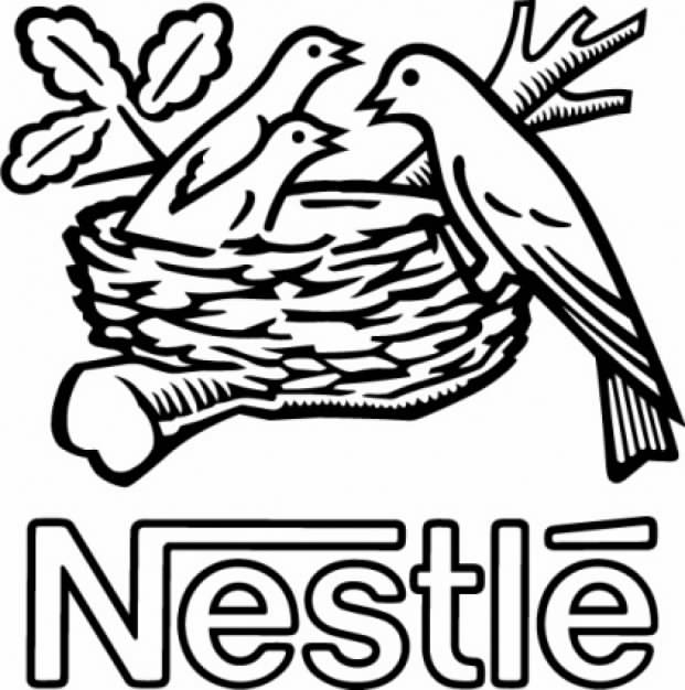 Nestle bird logo for nestle coffee logo