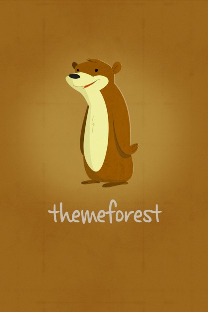 lovable forest bear with earth yellow background